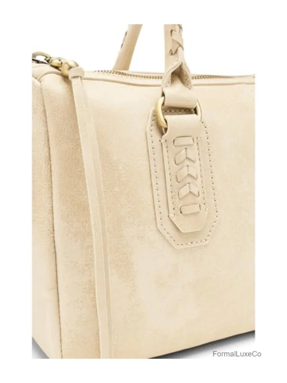 Genuine Leather Satchel Crossbody Bag with Top Handle and Phone Pocket